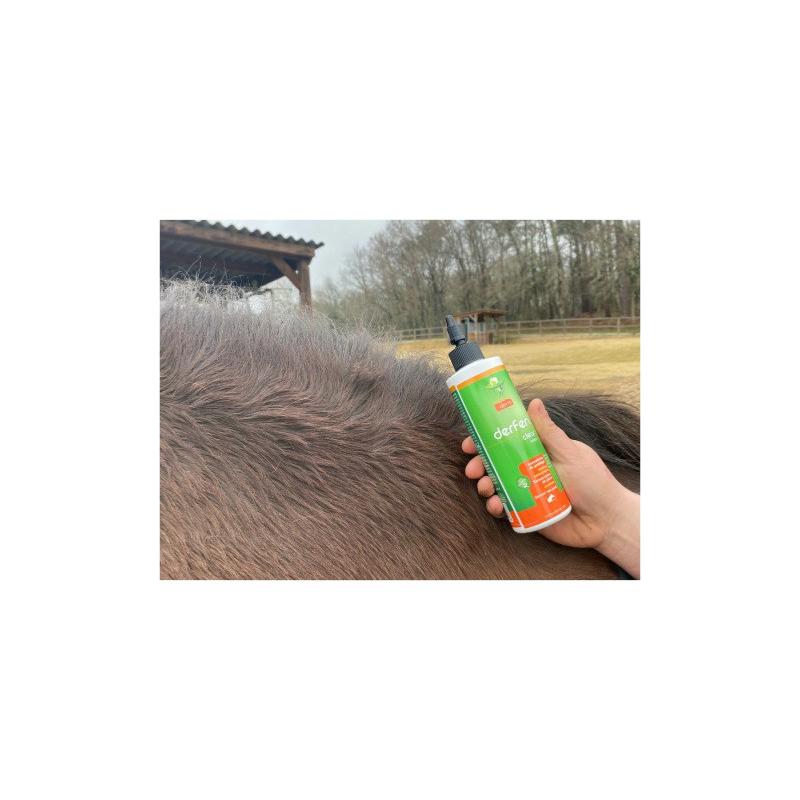 ANIMADERM- DERFEN Clear Lotion contre la Dermite du Cheval, spéciale peau Epaisse 250 ML