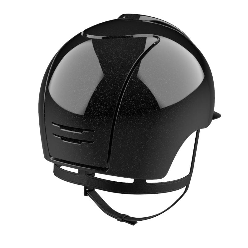KEP ITALIA - Casque équitation CROMO 2.0 DIAMOND Visière polo NOIR TAILLE 51 CM