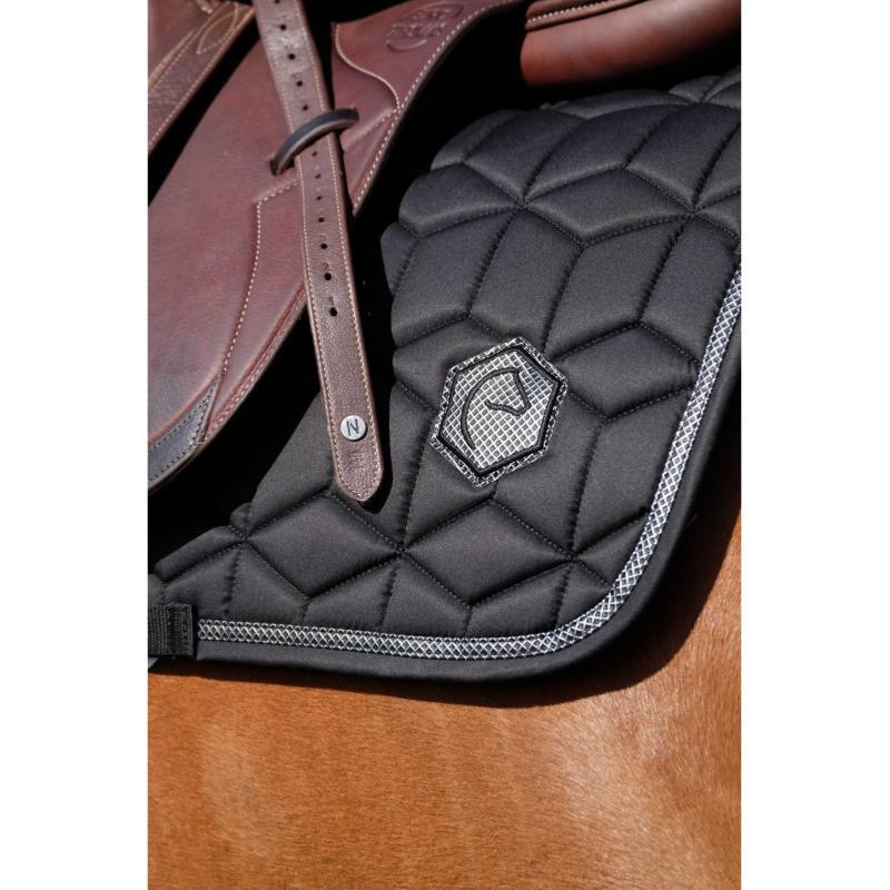 EQUITHEME - Chabraque toucher doux doublure Coolmax SOFTHEX NOIR