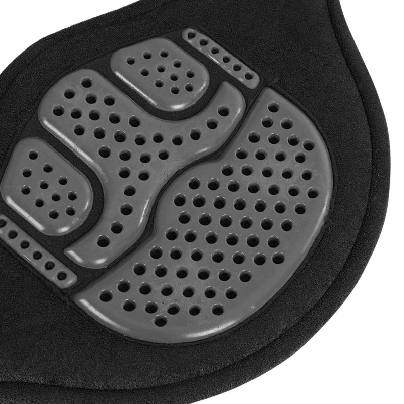 ACAVALLO - Sangle Bavette PVC avec Gel Anti Compression 115 CM  en Stock NOIR