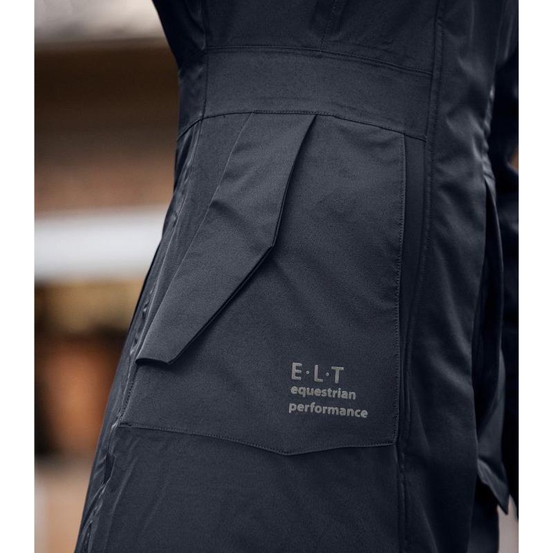 ELT - Parka Longue Imper Matelassé pour l'Equitation OPAL XS FEMME MARINE
