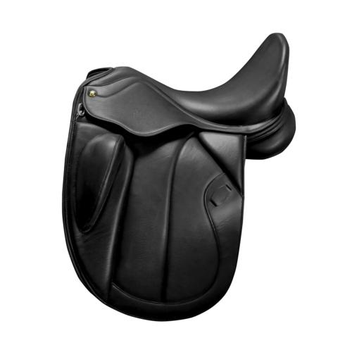 ZALDI - Selle dressage cuir Creuse taquet repositionnable CASTEL TM 16.5 POUCES