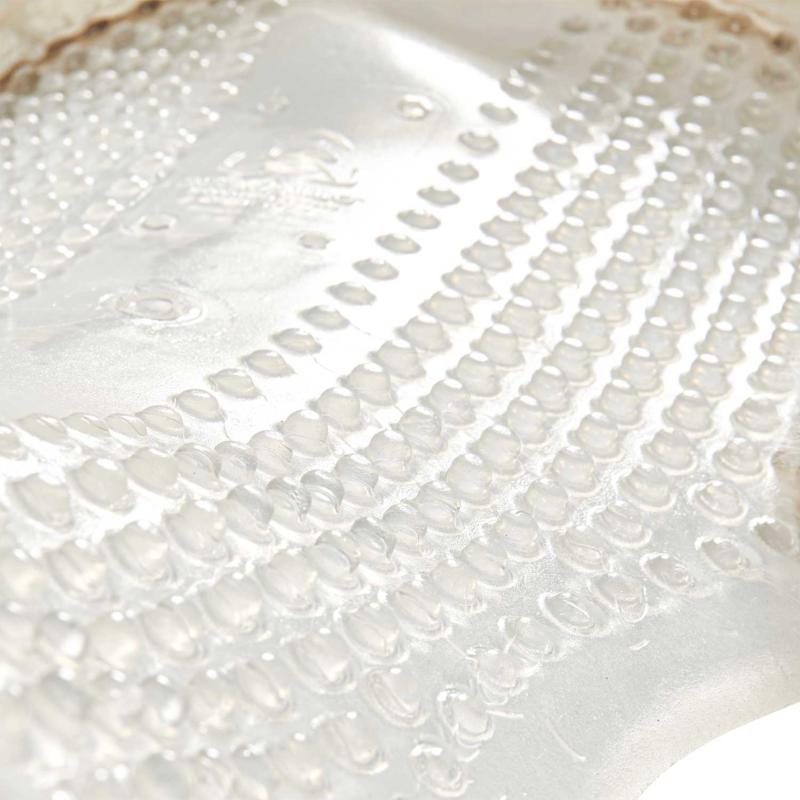 ACAVALLO - Amortisseur de Dos en Gel Bordé Mouton ECO WOOL Mouton Naturel / Gel incolore