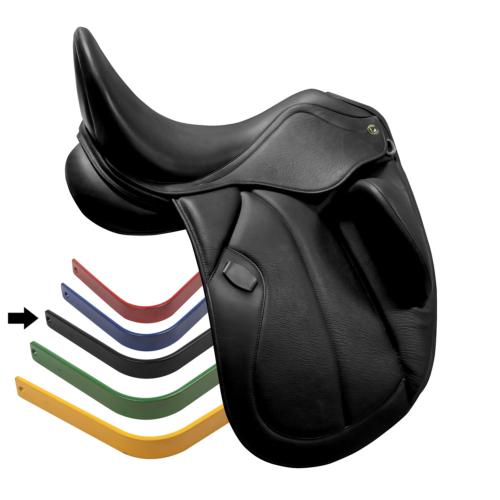 ZALDI - Selle dressage cuir Creuse taquet repositionnable CASTEL TM 16.5 POUCES