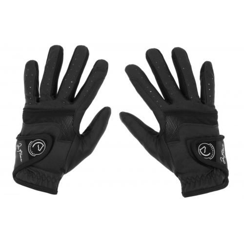 EQUITHEME - Gants d'équitation souple effet cuir et mesh VICTOIRE 
