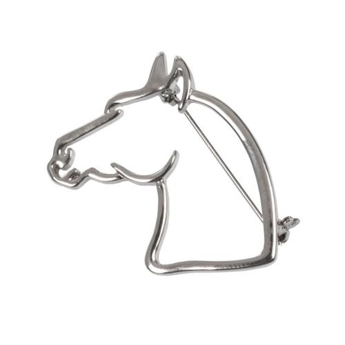 AMAHORSE- Epingle à cravate et plastron forme tête de cheval 