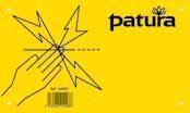 PATURA - Panneau avertisseur pour clôture électrique 