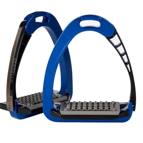 ACAVALLO - Etriers Acavallo Arena Alupro à Branche Ressort NOIR