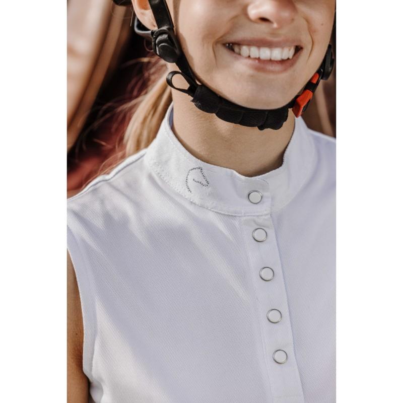 EQUITHEME - Polo de Concours sans manches mesh respirant  MOLLY XS FEMME