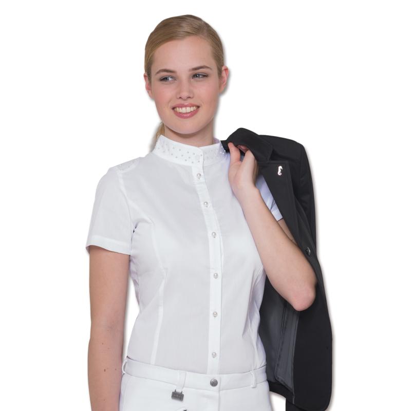 EQUITHEME- Chemise de concours manches longues quickdry, JULIA