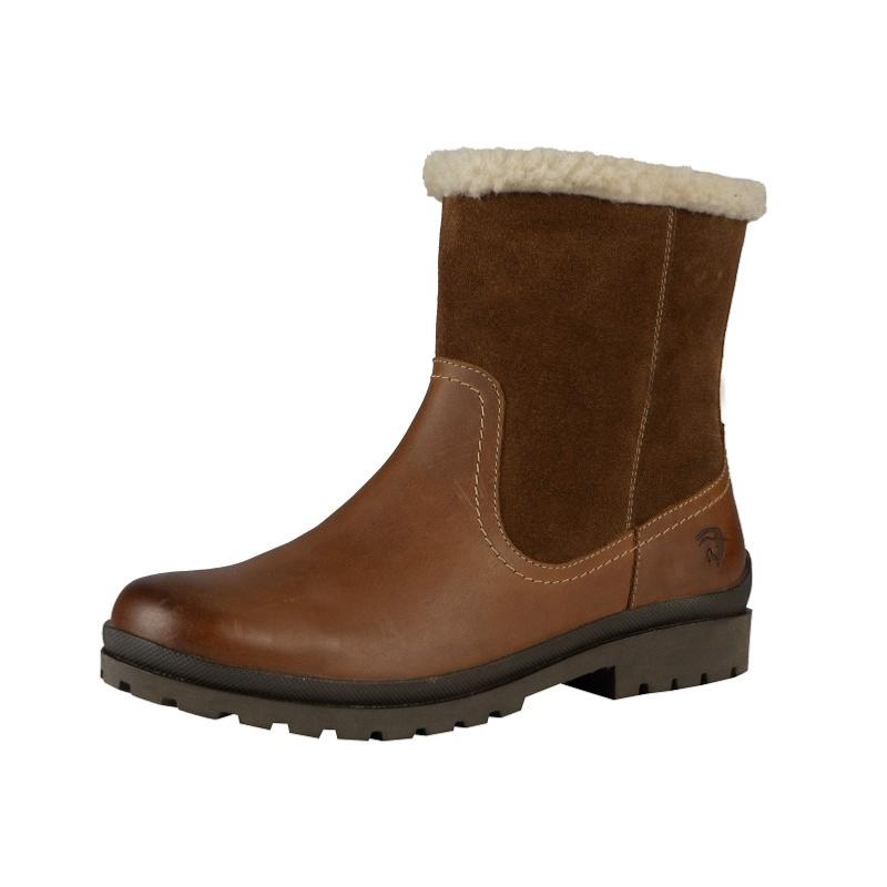 HORKA - Boots HIVER en Cuir Huilé Intérieur Fourrure WINSFORD 36 FR BRUN