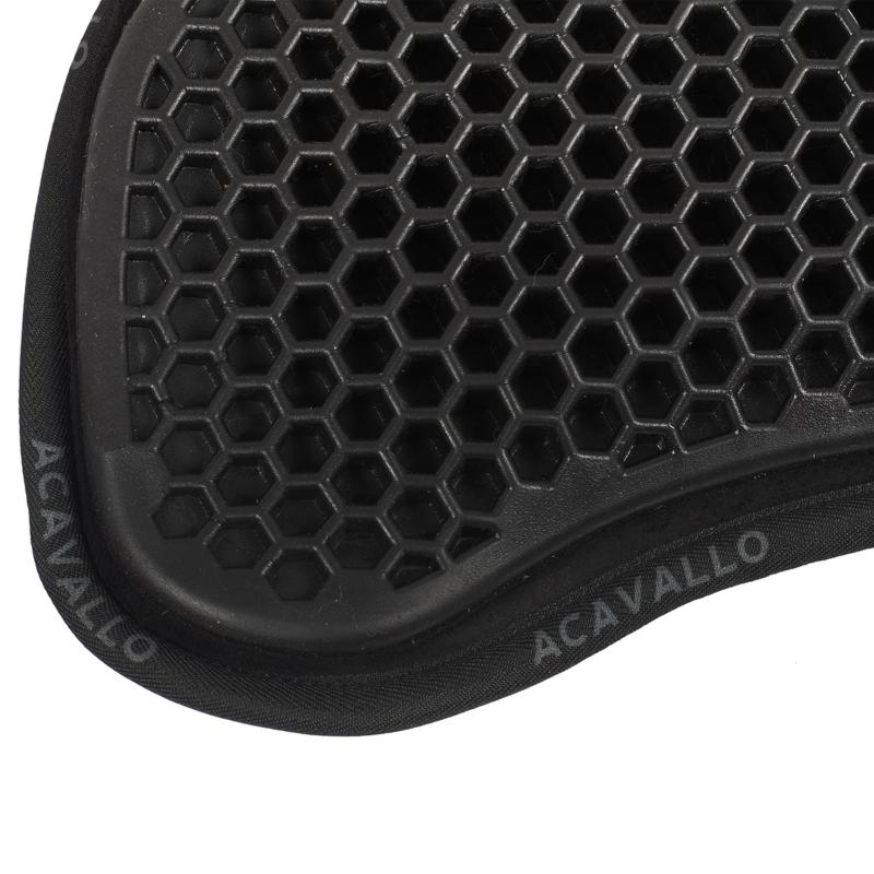 ACAVALLO - Amortisseur de Dos Correcteur Avant ou Arrière à Découpe Garrot CORRECTION AVANT NOIR  mouton NOIR