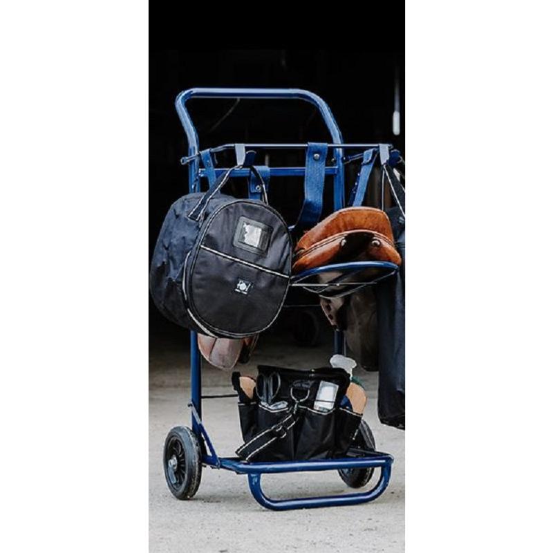 HIPPOTONIC - Mini Chariot Porte Selle Pliant avec Support Sac de Pansage