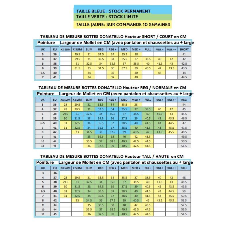 TREDSTEP Donatello - Bottes équitation Demie Mesure en Cuir 36 FR XXSLIM REG 36 au 41