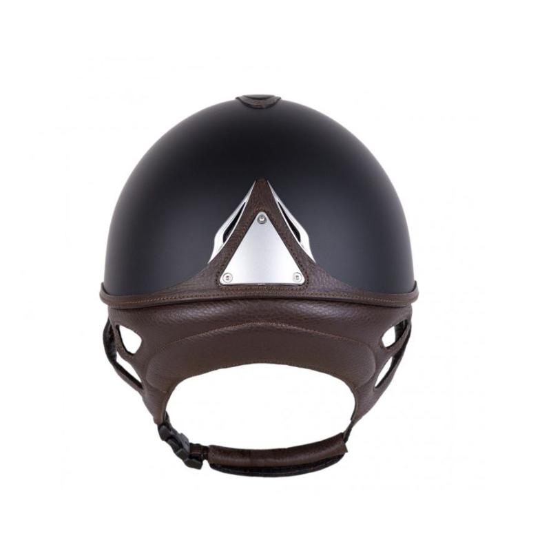 ANTARES - Casque d'Equitation REFERENCE à Coque ABS et Inserts Cuir 54 S NOIR/NOIR