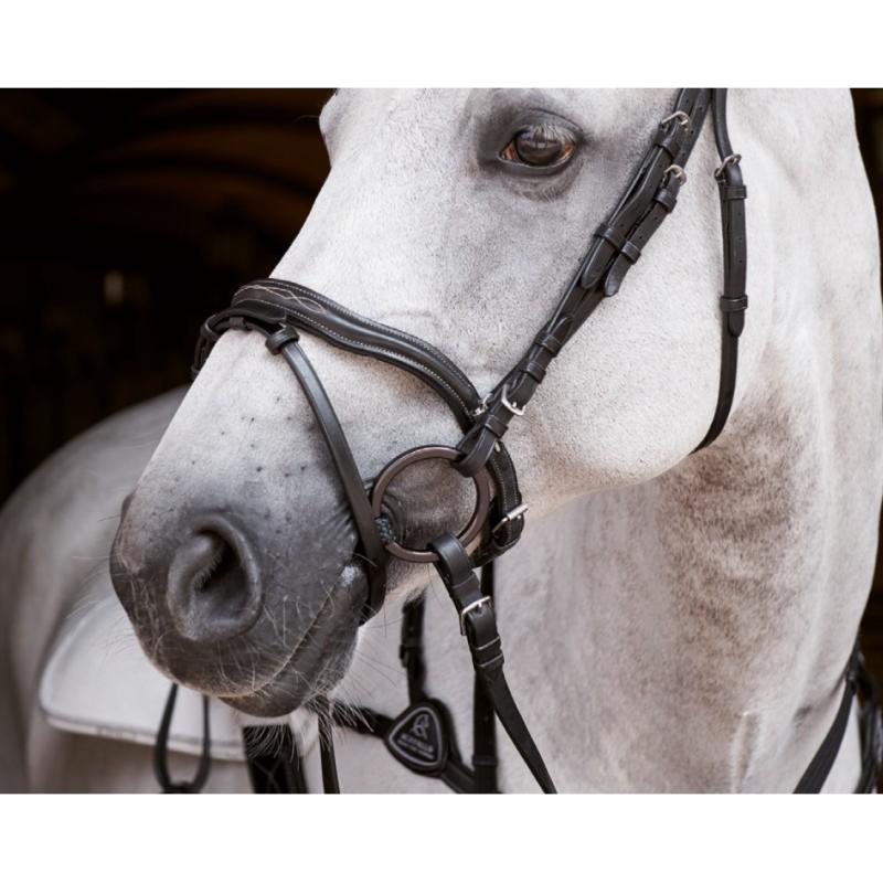 ACAVALLO - Mors Léger en Fibres JUMPE ALUPRO 105 MM ALUMINIUM