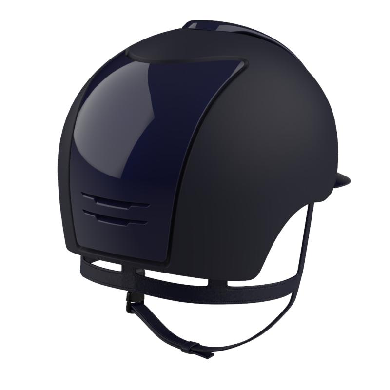 KEP ITALIA - Casque CROMO 2.0 Textile/Polish Visière Standard Modulable NOIR Visière Standard TAILLE 51 CM