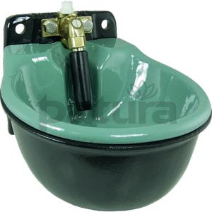 PATURA - Abreuvoir Chauffant à Pipette 46, 3/4" avec bol en fonte émaillée 