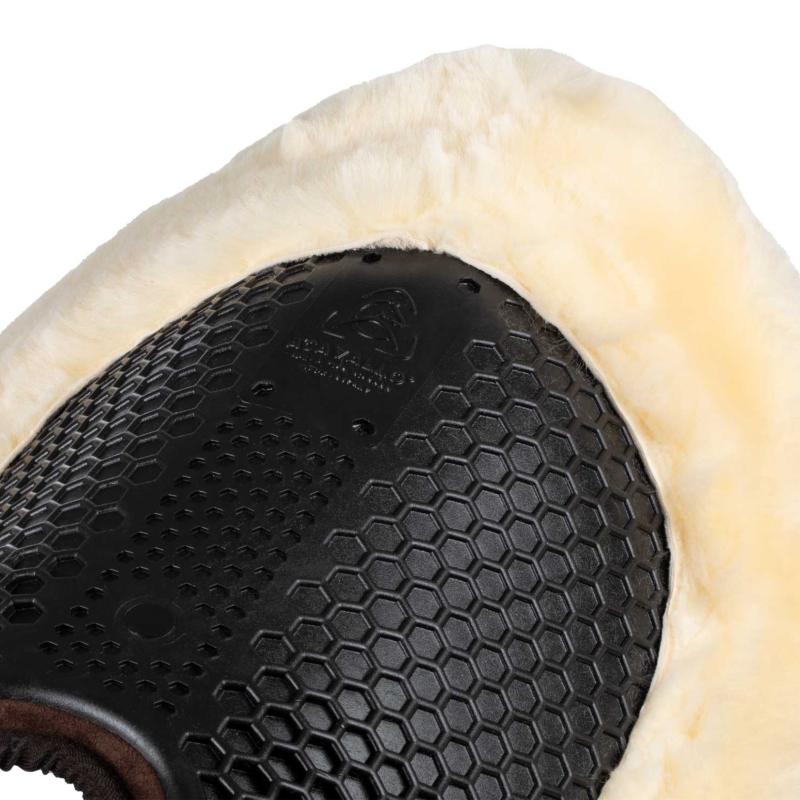 ACAVALLO - Amortisseur de Dos Correcteur Avant ou Arrière à Découpe Garrot CORRECTION AVANT NOIR  mouton NOIR