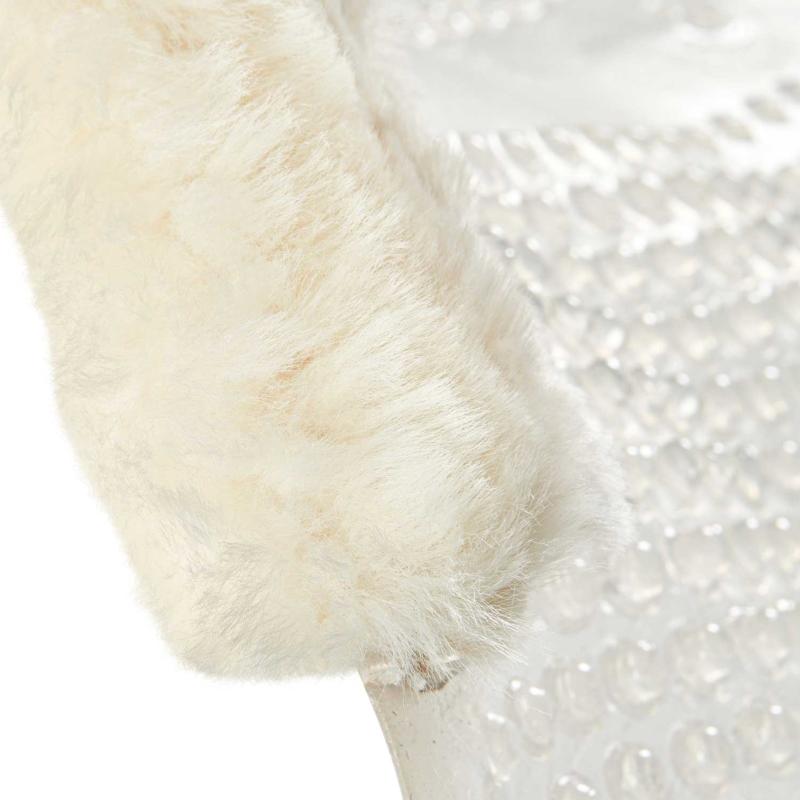 ACAVALLO - Amortisseur de Dos en Gel Bordé Mouton ECO WOOL Mouton Naturel / Gel incolore