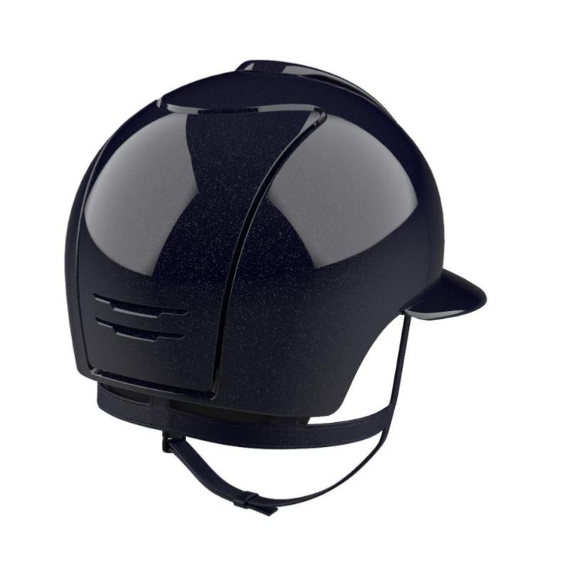 KEP ITALIA - Casque équitation CROMO 2.0 DIAMOND Visière polo NOIR TAILLE 51 CM