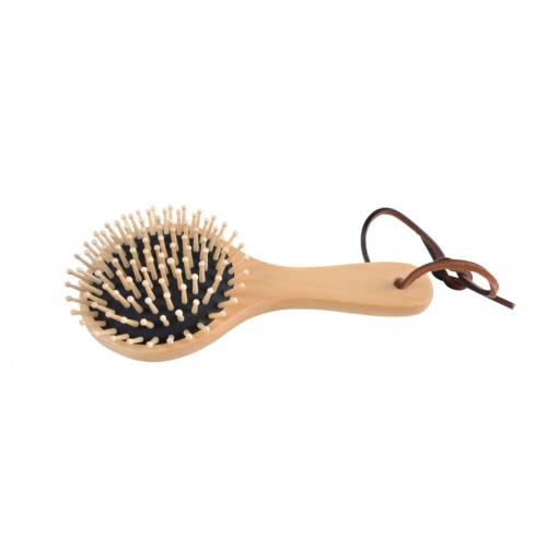 BORSTIQ - Brosse à Crins ronde dos et picots Bois de hêtre