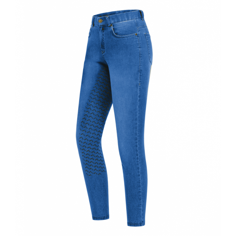 ELT - Jeans d'équitation femme Stretch Grip Intégral, LUNA 34 FR FEMME JEAN BLEU SOMBRE