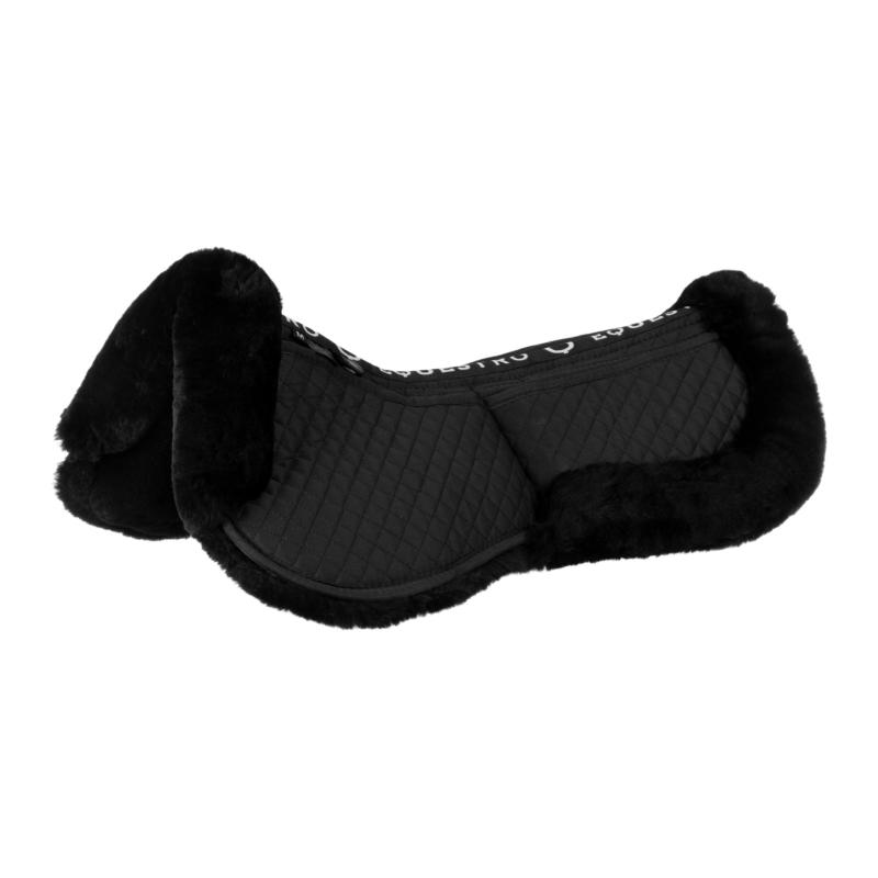 EQUESTRO - Amortisseur de Dos en Mouton à Poches et Bord Mouton NOIR mouton NOIR