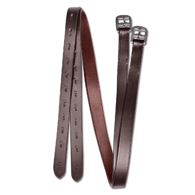 WALDHAUSEN - Étrivières Cuir de Buffle STAR 120 CM NOIR