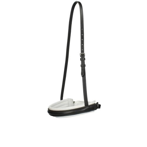 HORKA - Muserolle Pull-Back en cuir bord blanc 