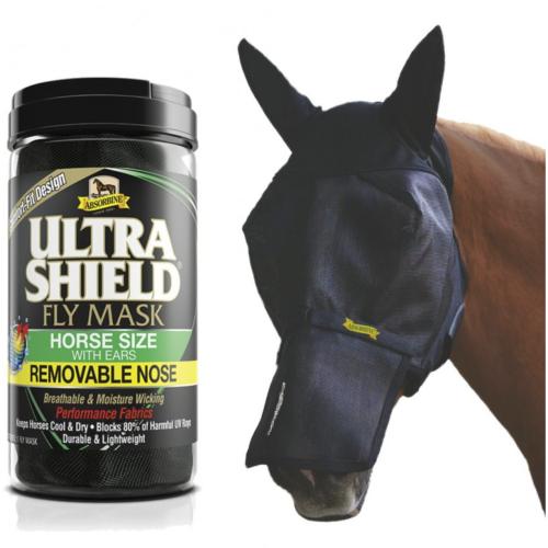 ULTRASHIELD - Masque anti-mouches Flymask intégral 2 en 1
