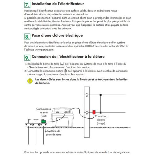 PATURA - Electrificateur de Clôture Chevaux Compact 12V MAXIBOX P 450 