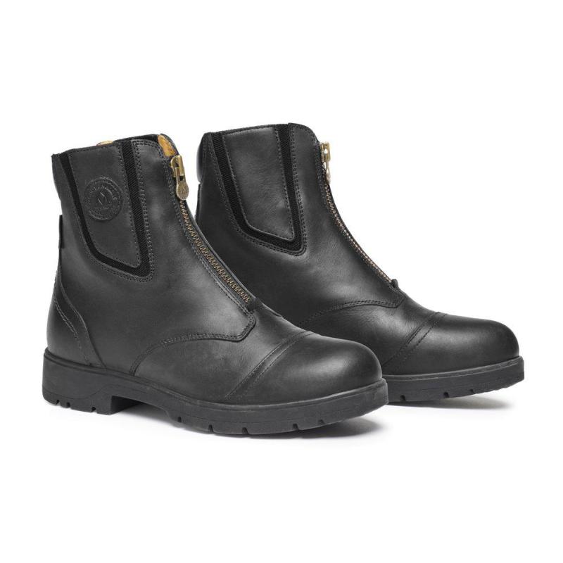 MOUNTAIN HORSE - Boots Etanches en Cuir Gras et Zip, WILD RIVER Paddock du 36FR au 46FR CHOISIR UNE POINTURE NOIR