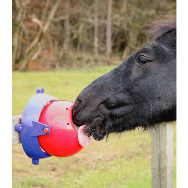 LIKIT - TONG TWISTER Support de Pierre à Lécher pour cheval ROSE