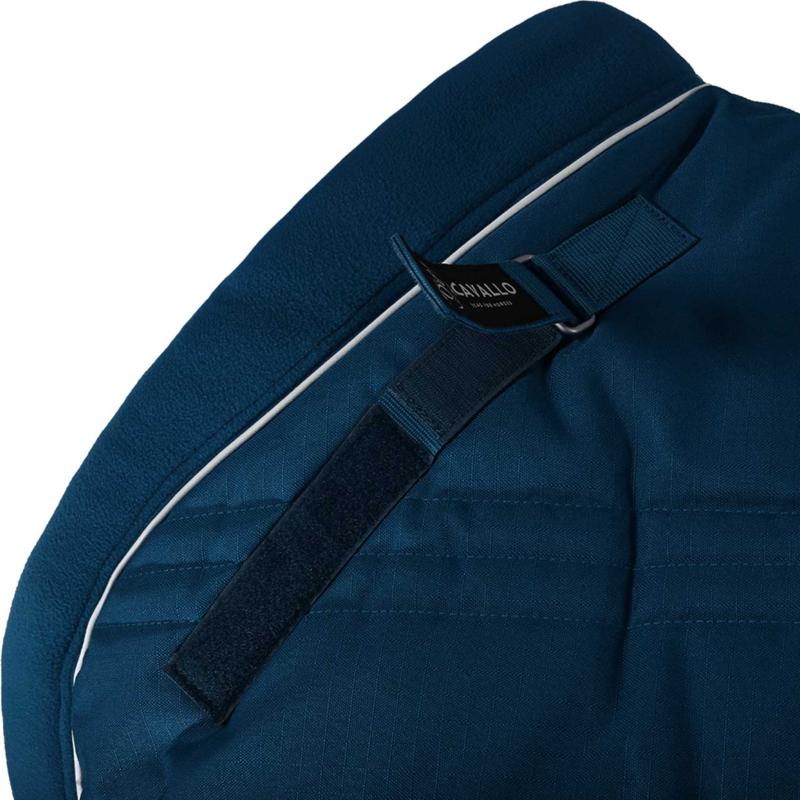 ACAVALLO - Couverture d’écurie matelassée 500G col polaire GRAND FROID 115 CM/5'6/168 CM