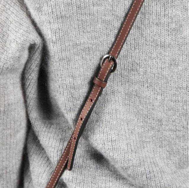 ANTARES - Pochette Cuir avec Rabat à Porter en Bandoulière ou sur Ceinture, RIO NOIR