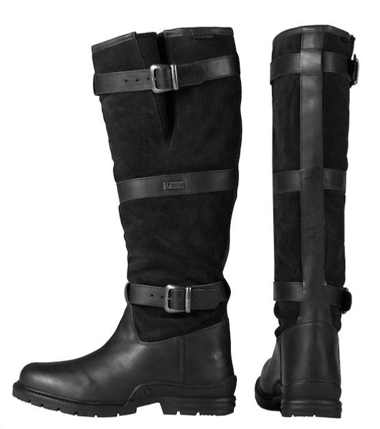 HORKA - Bottes Fourrées Imperméables pour l'Écurie, HIGHLANDER CHOISIR UNE POINTURE NOIR/NOIR