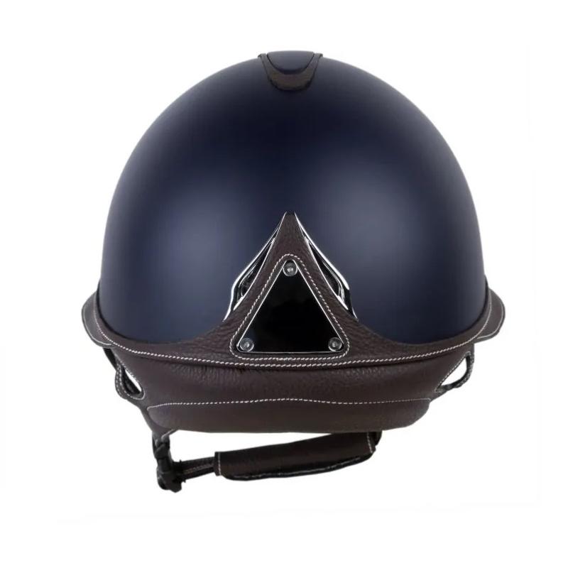 ANTARES - Casque GALAXY Marine Cuir Choco Visière ECLIPSE 54 S MARINE/CHOCO