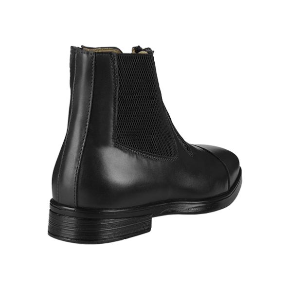 PARLANTI - Boots Equitation en Cuir Italien avec ZIP Z1 Choisir une Taille NOIR