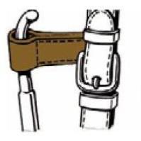 Fixations Cuir pour Filet à Aiguilles, ERIC THOMAS NOIR