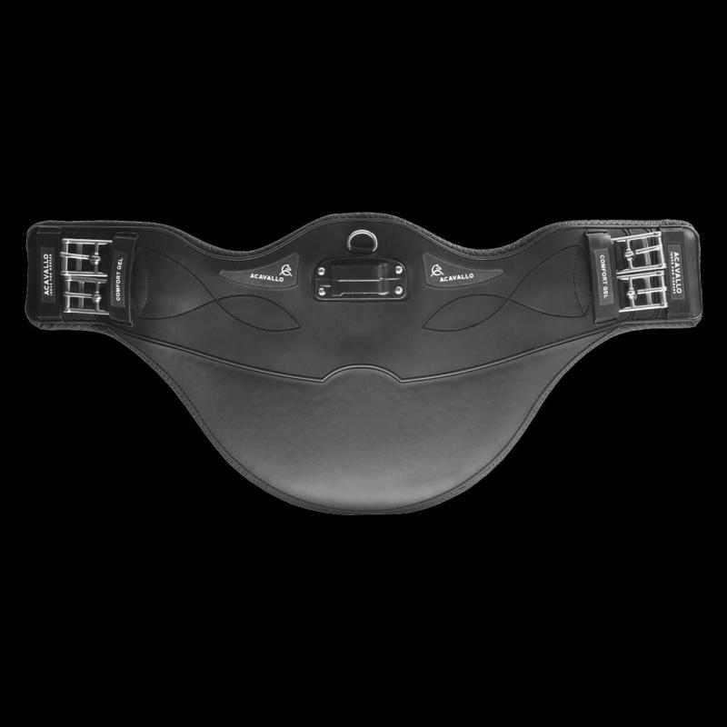 ACAVALLO - bavette PVC selle monoquartier avec Gel Anti Compression 55 CM