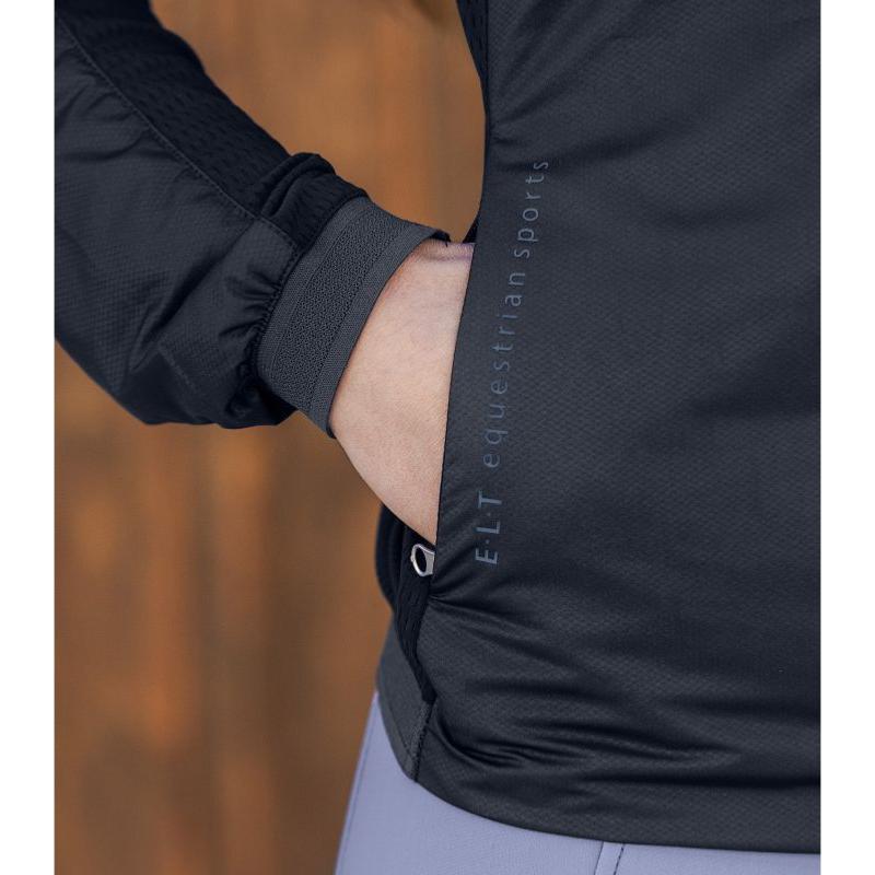 ELT - Veste Equitation coupe Vent Femme PORTO XXS FEMME NOIR
