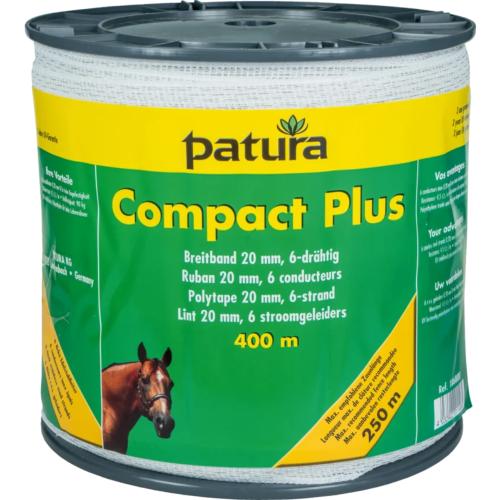 PATURA - Ruban COMPACT PLUS 20MM Pour clôture électrique, L 400M