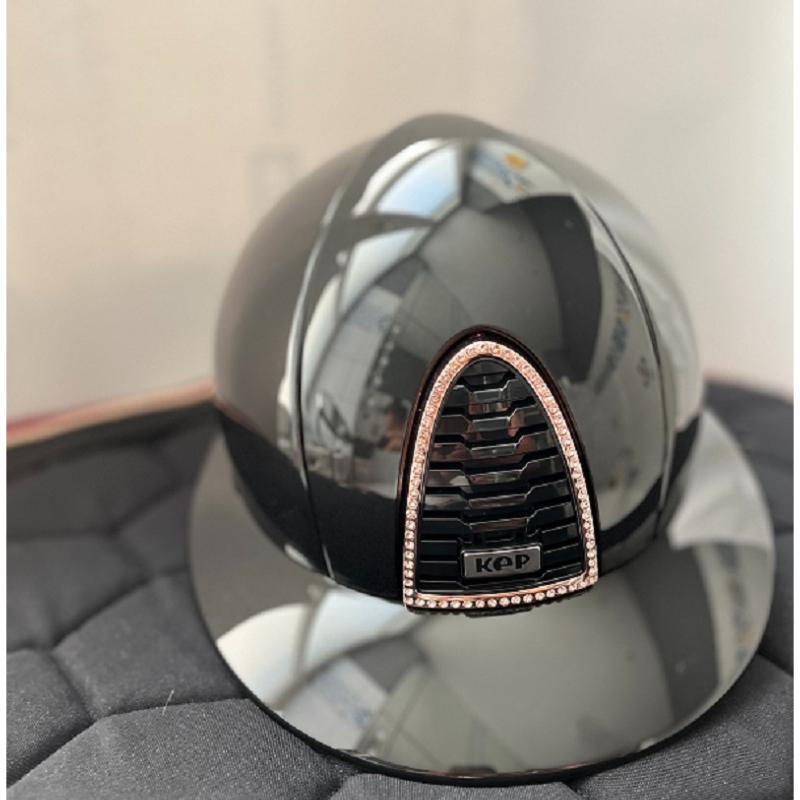 KEP ITALIA -  Casque équitation Cromo 2.0 Shine PADOVA Black EDITION LIMITEE