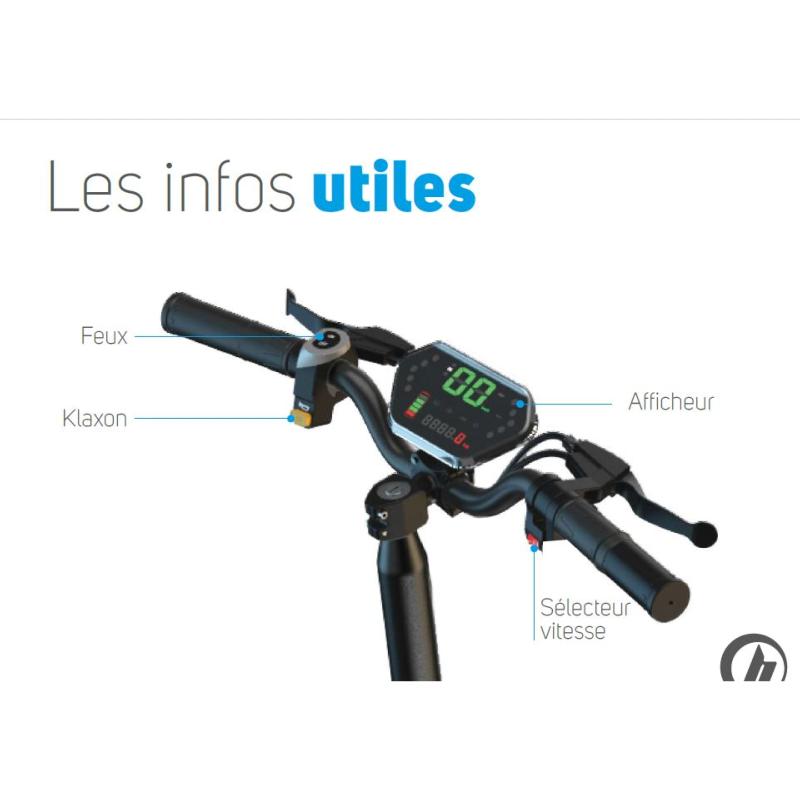 BEEPER - Trottinette Electrique Cavalier Pliante Chemins et Route TRAIL Modèle 10 Ah