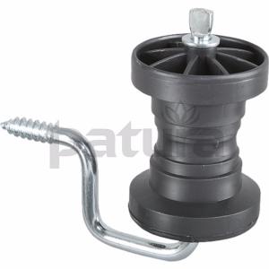 PATURA - Isolateur de Coin à Poulie d'Angle pour Clôture Ruban et Bois