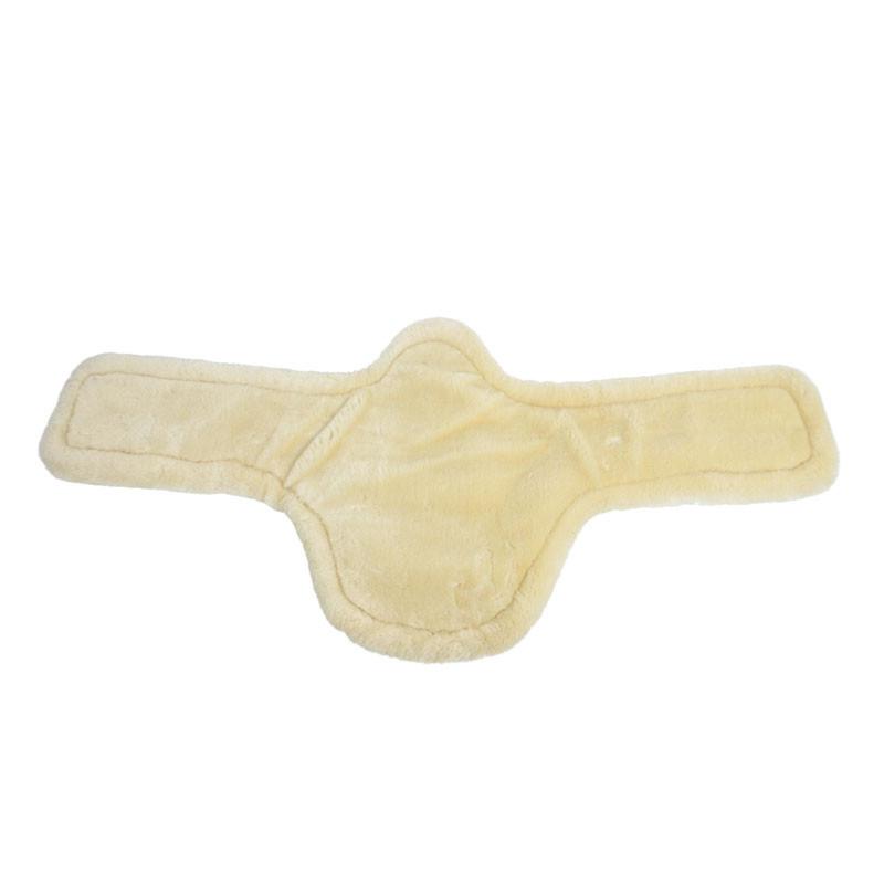 SIGNATURE by ANTARES - Bavette Courte Anatomique en Cuir à Doublure détachable 40CM HAVANE doublé MEMORY FOAM