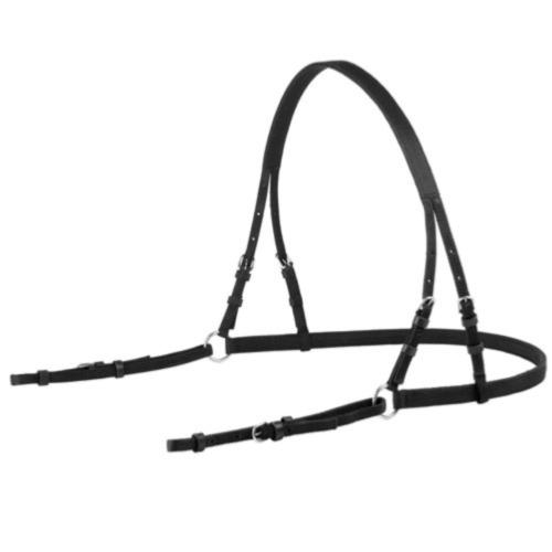 HH - Harnais d'Attelage à Collier en Cuir renforcé nylon MUNICH PONEY