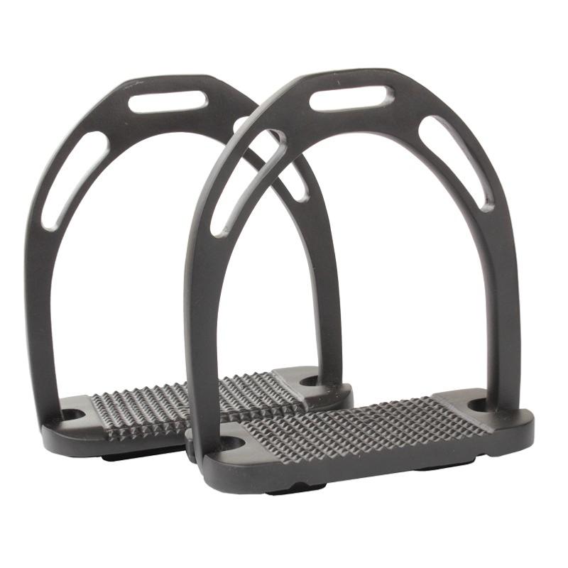 Étriers Aluminium à Large Plancher Anti Dérapant NOIR