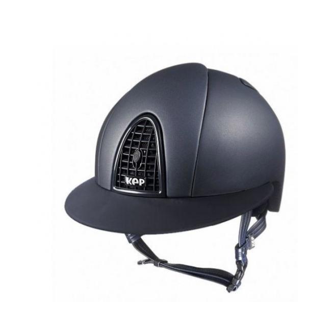 KEP ITALIA - Casque CROMO mat satiné et grande Visière Polo XL TAILLE 51 CM